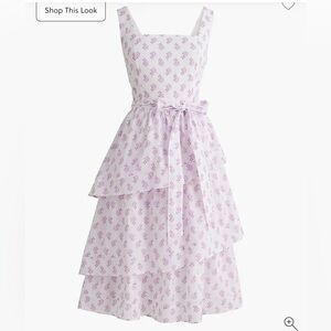 J Crew NWT tiered dress, size 00. Sweet print